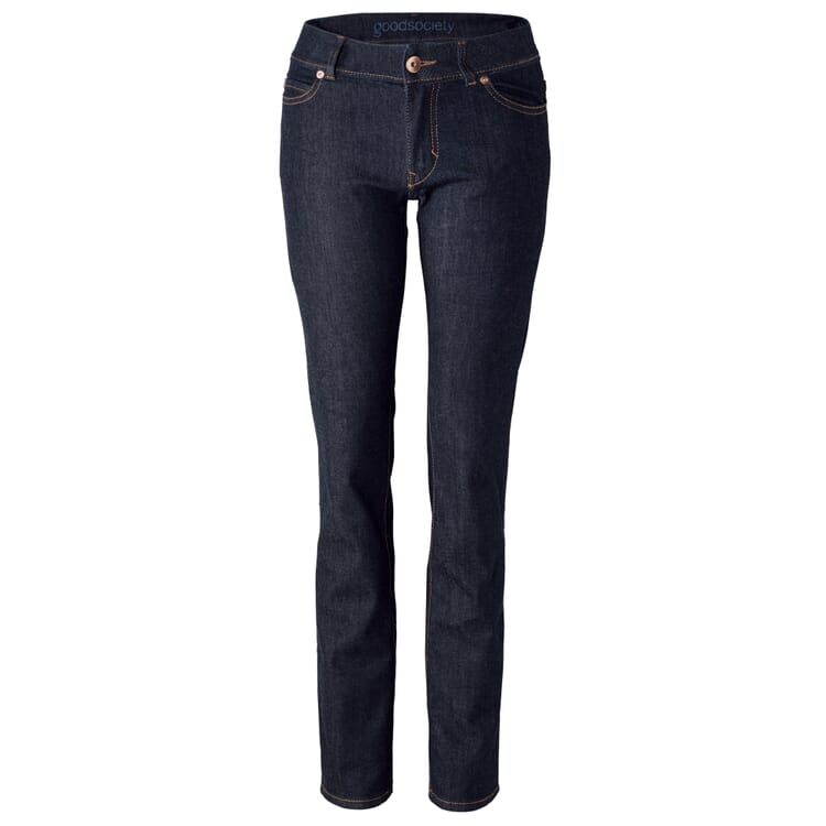 Lige jeans til damer, Denim