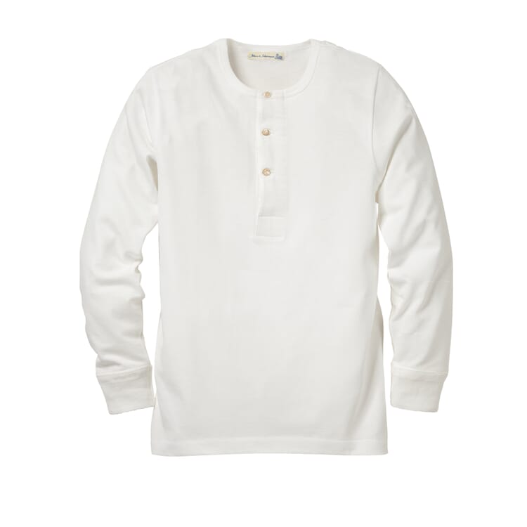 Herenoverhemd Jersey Lange Mouw, Wit