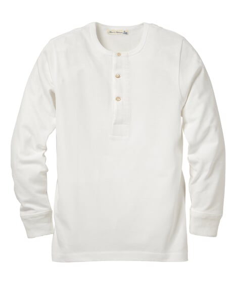 Men's Long-Sleeve Jersey Shirt White