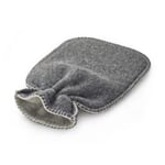 Housse pour bouillotte en laine vierge Anthracite/gris clair
