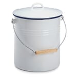 Secchio con coperchio smaltato da 10 litri