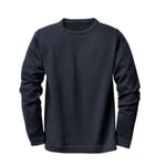 Heren-trui met ronde hals Donkerblauw