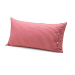 Funda de almohada cheque campesino Rojo y blanco 40 × 80 cm