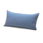 Funda de almohada cheque campesino Azul y blanco 40 × 80 cm