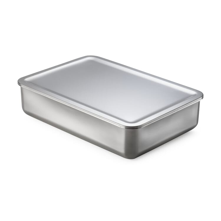 Boîte de rangement en acier inoxydable, 2900 ml