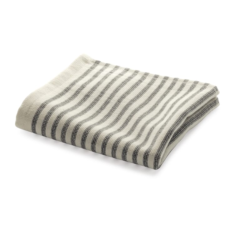 Lightweight terry cloth striped