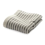 Lightweight terry cloth striped Gray Guest Towel