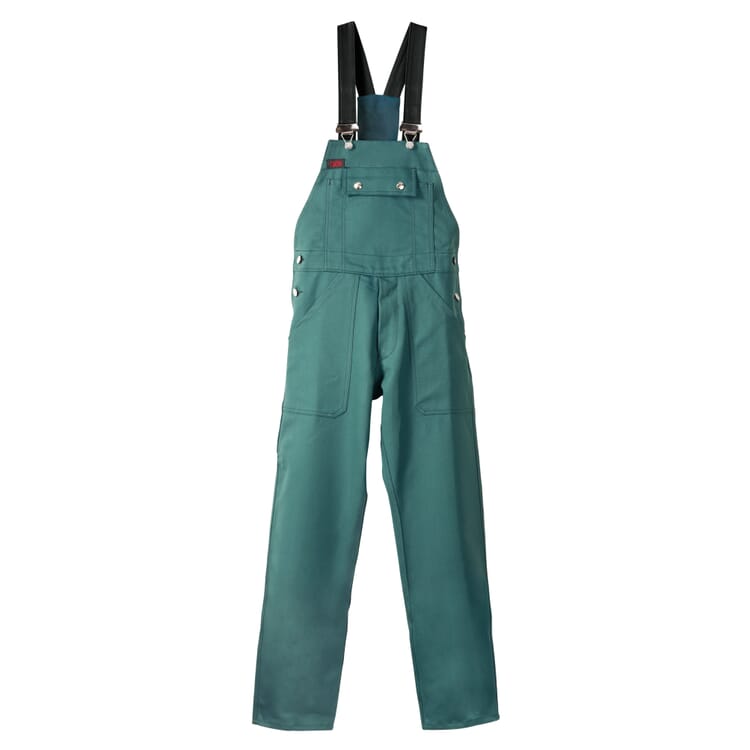 Salopette Rofa da giardiniere in twill di cotone, Verde