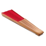 Ventaglio in legno di pero Rosso