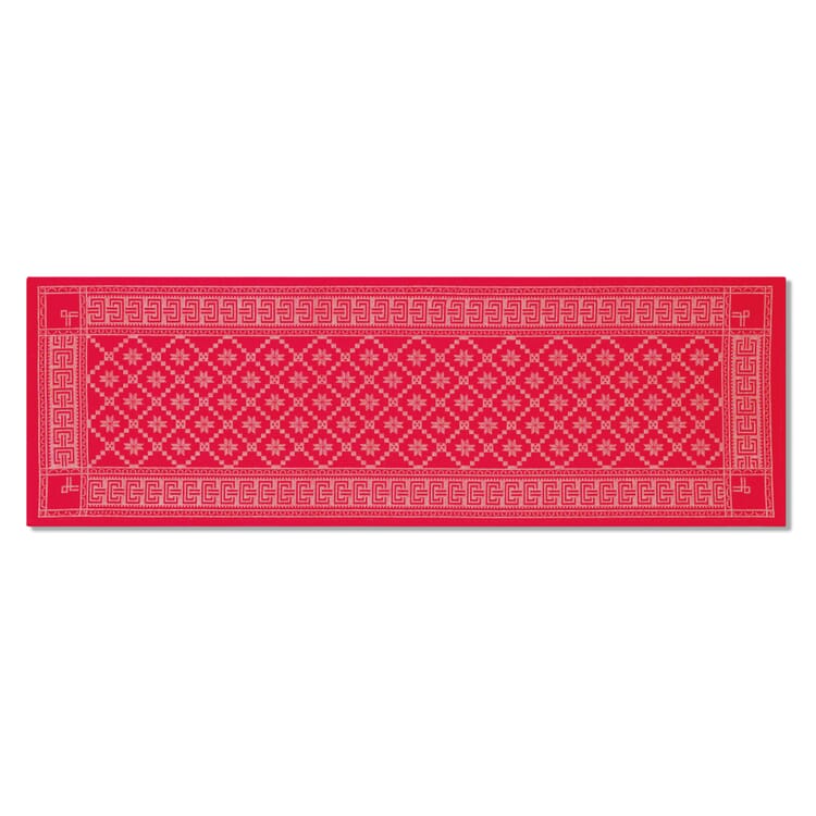 Runner da tavola svedese rosso 50 x 150 cm