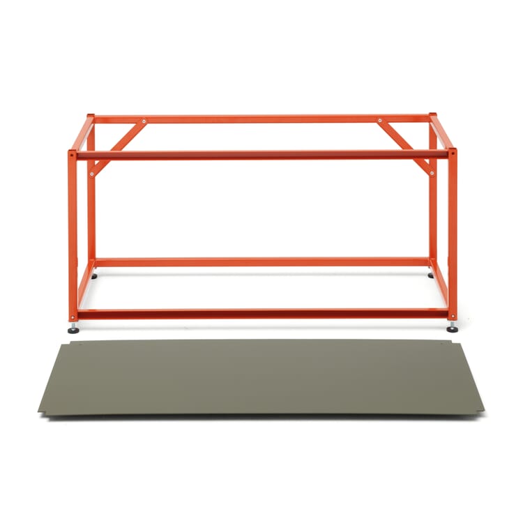 Shelf element Tara, RAL 2001 Red orange