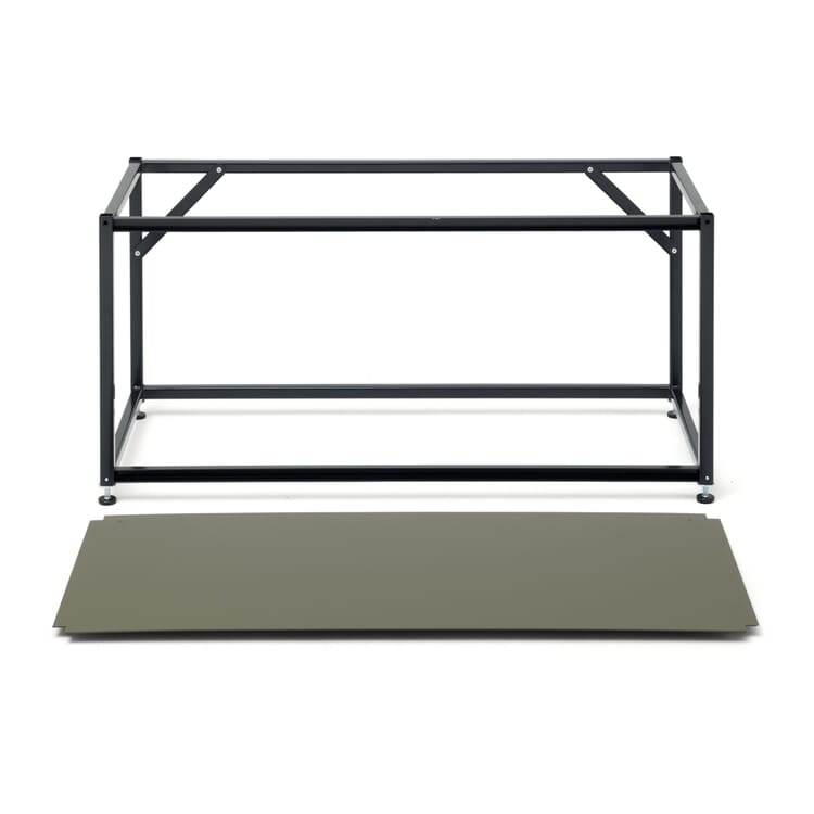 Shelf unit Tara, RAL 7021 Black grey