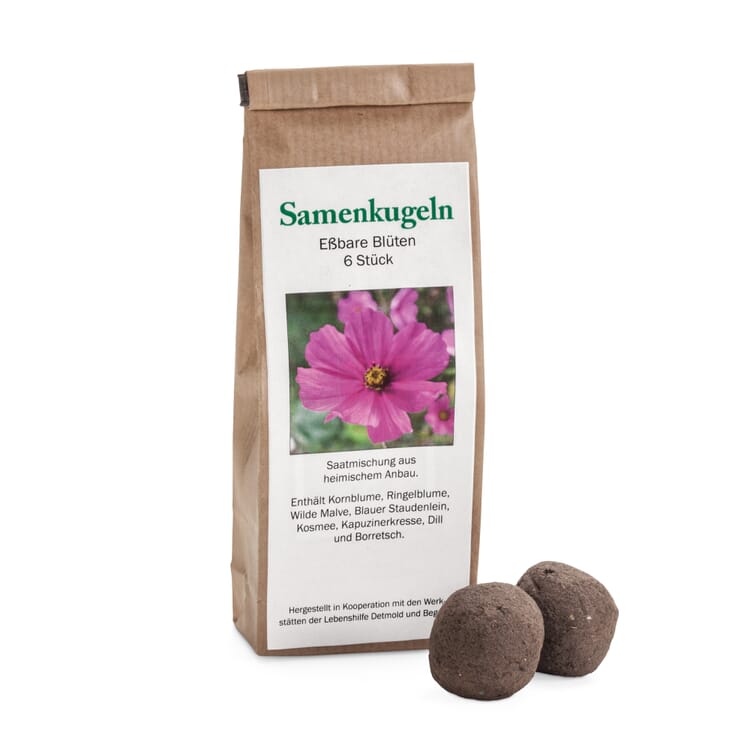 Flower seeds Seed balls, Edible flowers