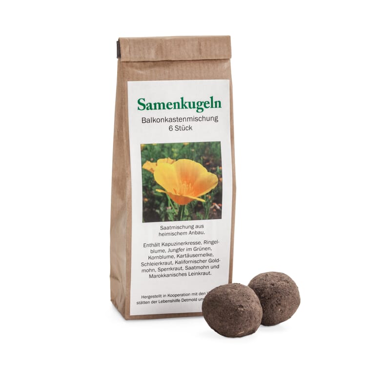 Flower seeds Seed balls, Balcony box mix