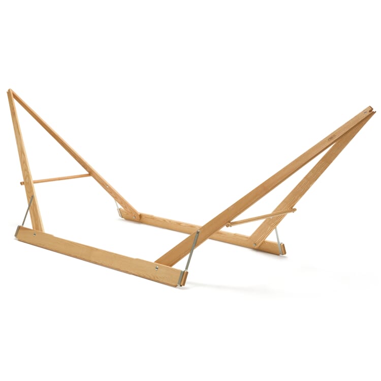 Support de hamac pliable en bois de frêne naturel
