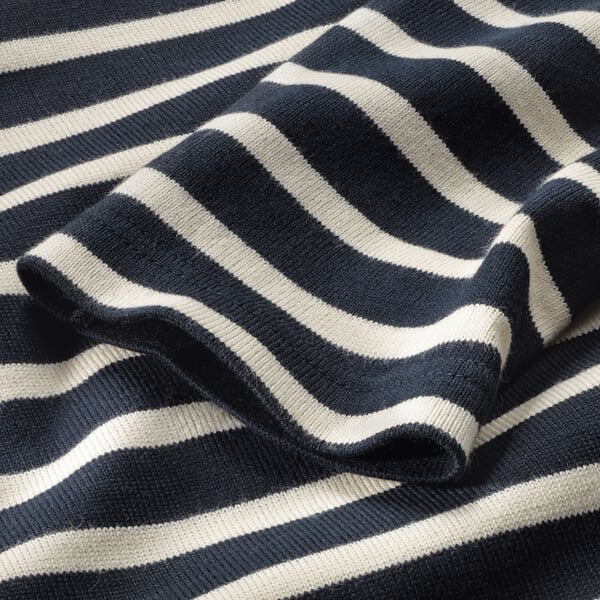 Jersey de punto para mujer Azul marino-natural, Detailsicht