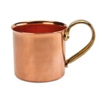 Kupferbecher mit Messinggriff