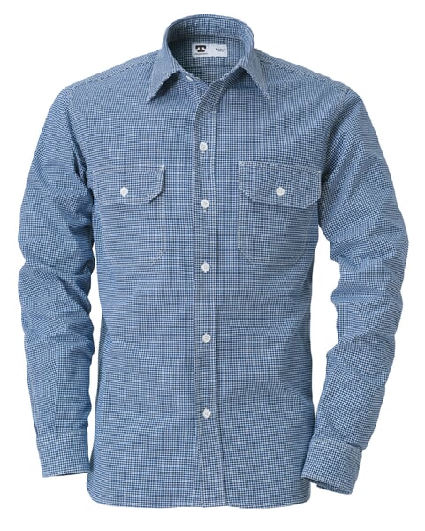 Mens shirt pepita pattern Blue-White