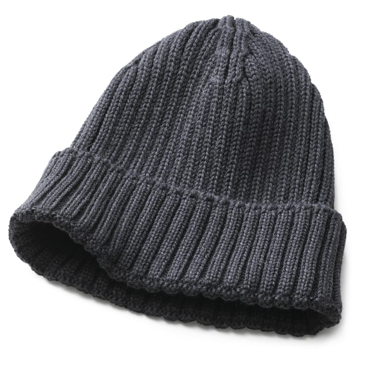 Casquette homme avec revers, Anthracite