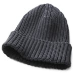 Gorro de hombre con vuelta Antracita