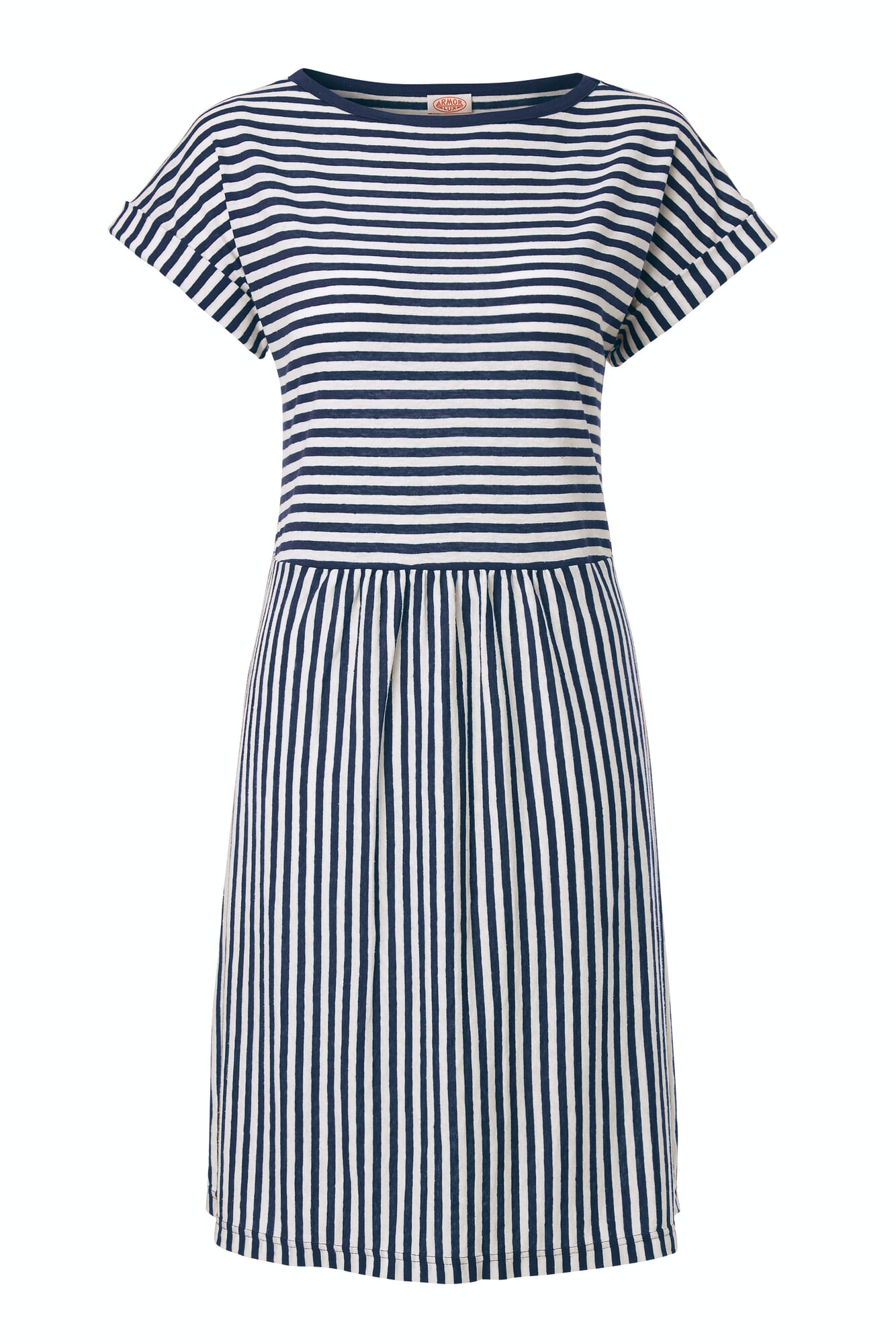 Navy striped summer fashion dress