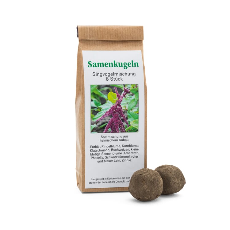 Graines de fleurs Boules de graines, Mélange pour oiseaux chanteurs
