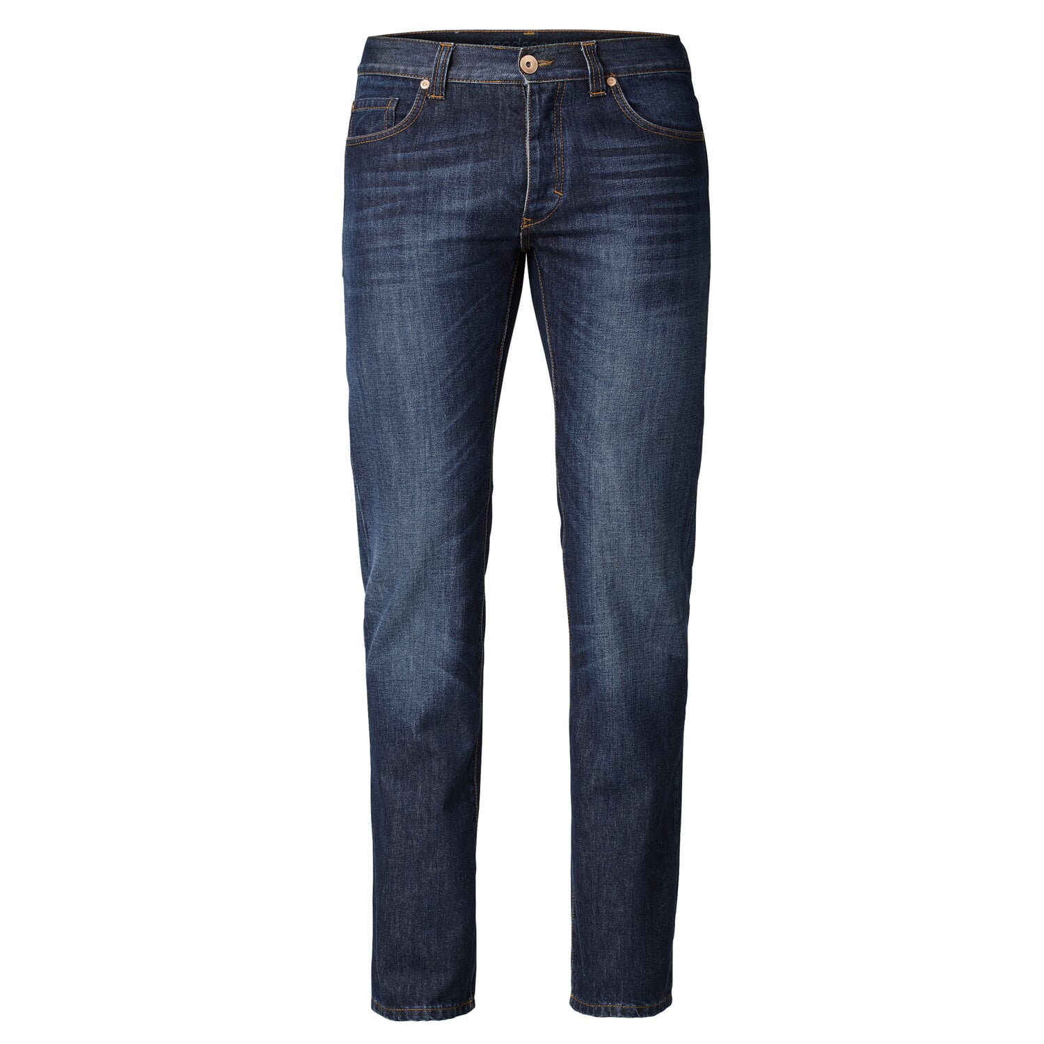 Men Jeans Slim Straight, Blue Manufactum