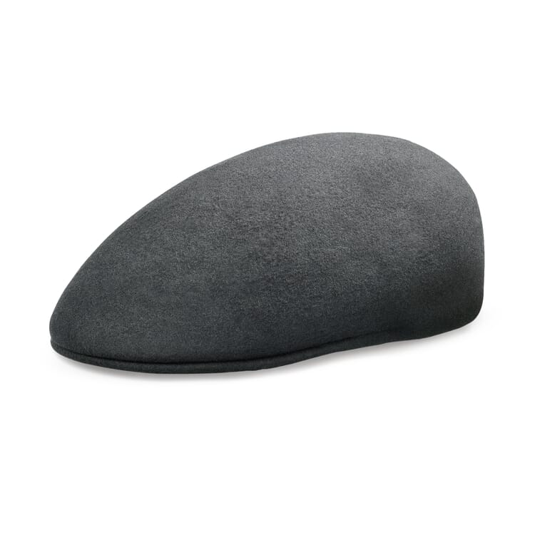 Cappello auto in feltro di lana vergine, Grigio scuro