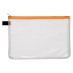 Etui med netpose DIN A6 - Neon orange