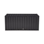 Container DS, avec serrure RAL7021 Gris noir