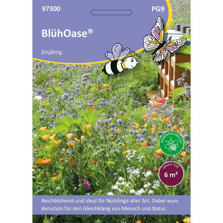 Saatgutmischung Blumenwiese für Nutzinsekten ganzjährig