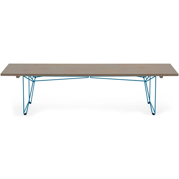 Table et banc BTB Piètement, RAL 5012 Bleu clair