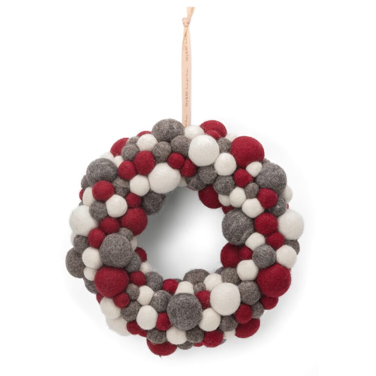Türkranz Filz Winterfarben
