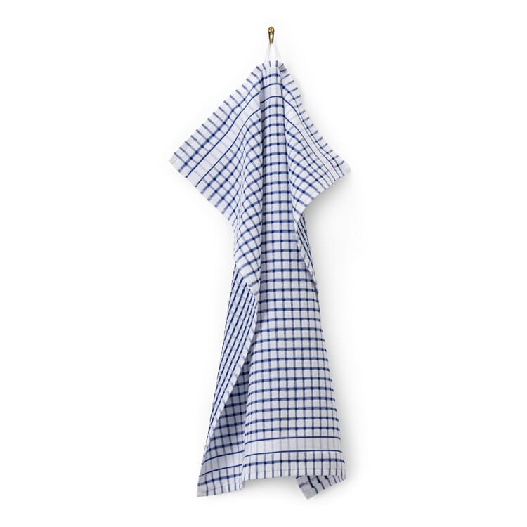 Theedoek badstof, Blauw
