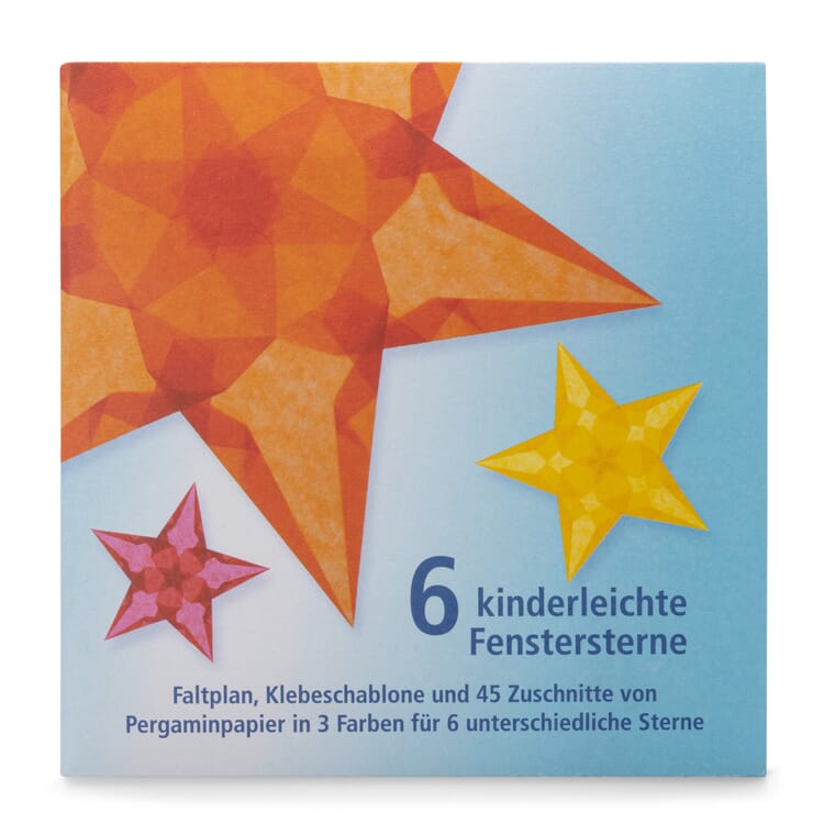 Étoiles de fenêtre, La couleur facile pour les enfants