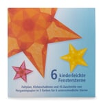 Fenstersterne Kinderleicht farbig