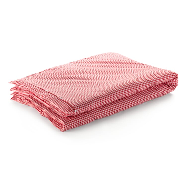 Comforter cover peasant check, Red-White