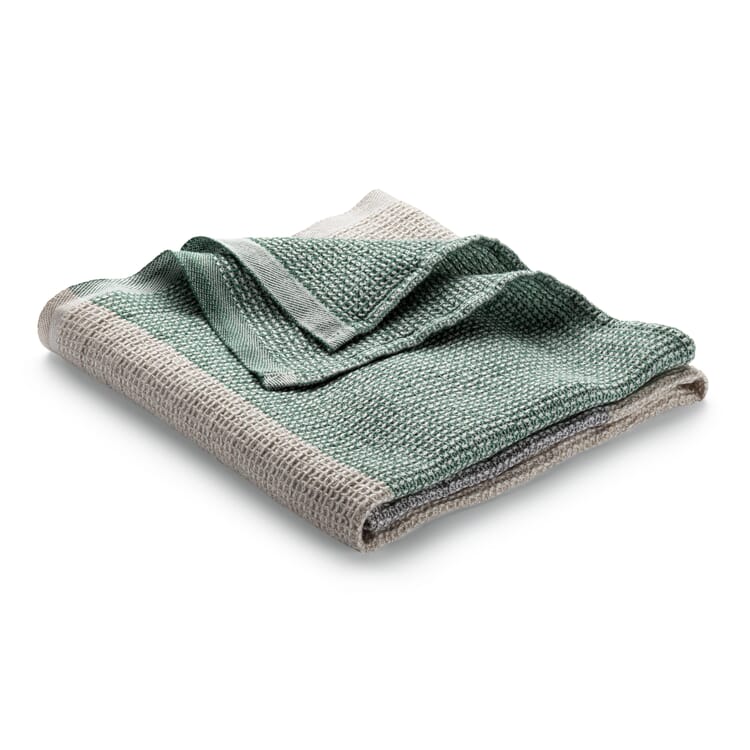 Piqué gaufré Lyocell Lin, Nature-Vert-Gris clair