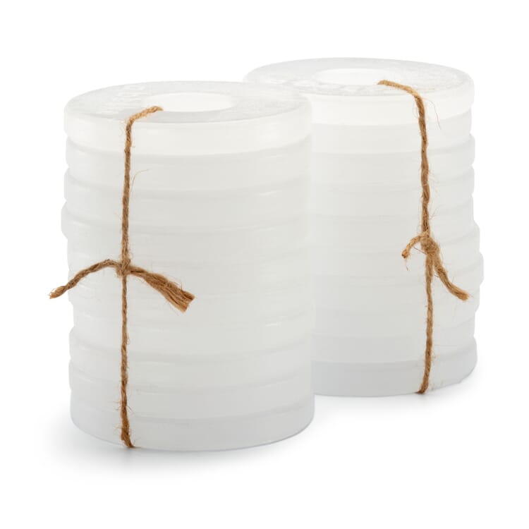 Refill wax for concrete fire bowl and cone