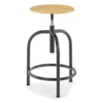 Stool 201-M RAL 7021 Black grey