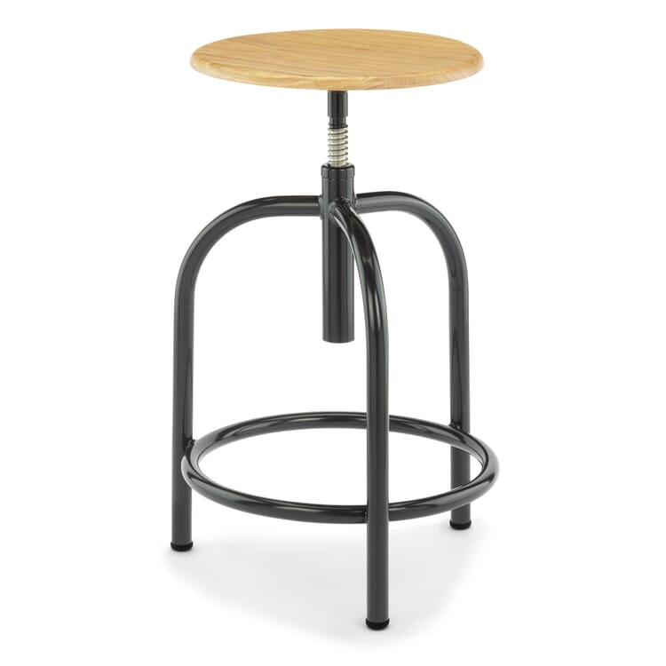 Stool 201-M, RAL 7021 Black grey