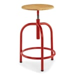 Sgabello 201-M RAL 3000 Rosso fuoco
