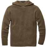 Hoodie en tricot pour hommes Marron-mélange