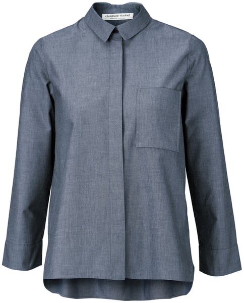Women's Chambray Blouse Medium blue
