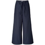 Pantaloni da donna in popeline lunghezza 7/8 Blu scuro