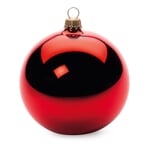 Albero di Lauscha in vetro Rosso Ø 8 cm (4 pezzi)