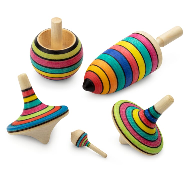 Set de toupies en bois