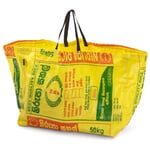Borsa da giardino realizzata con sacchi di riso