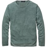 Mens knit sweater Green melange