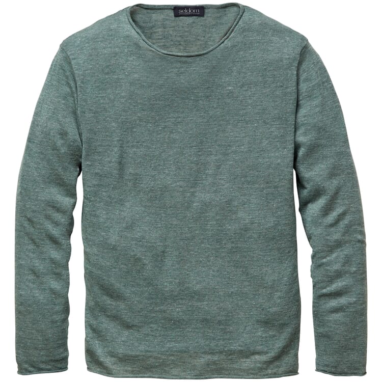 Pull en maille pour homme, Mélange vert